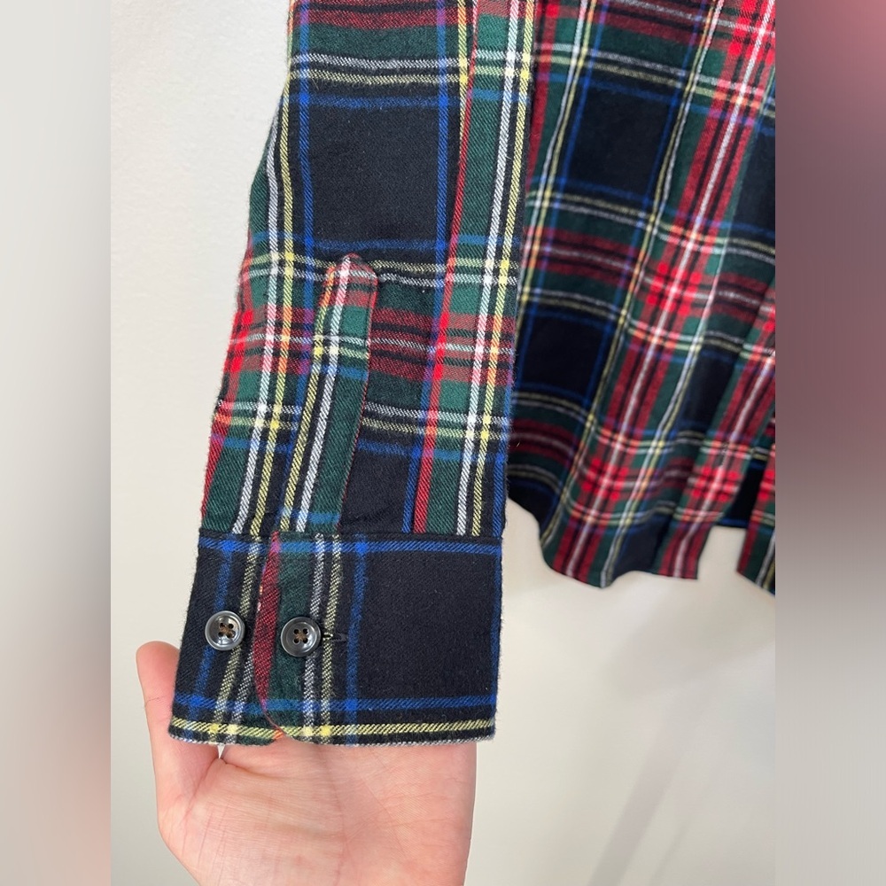 L.L. Bean Men's Scotch Plaid Cotton Shirt Career Work Size XS - Picture 6 of 15